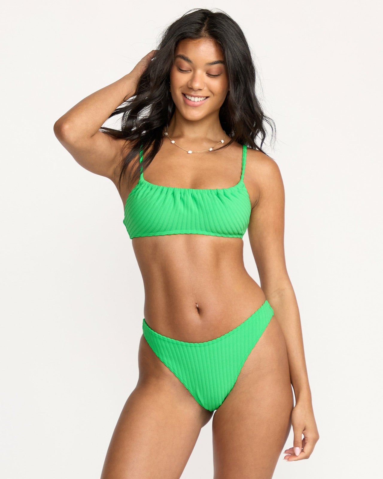 Josie In The Loop Skimpy Hike Bikini Bottom | Jungle Green Billabong