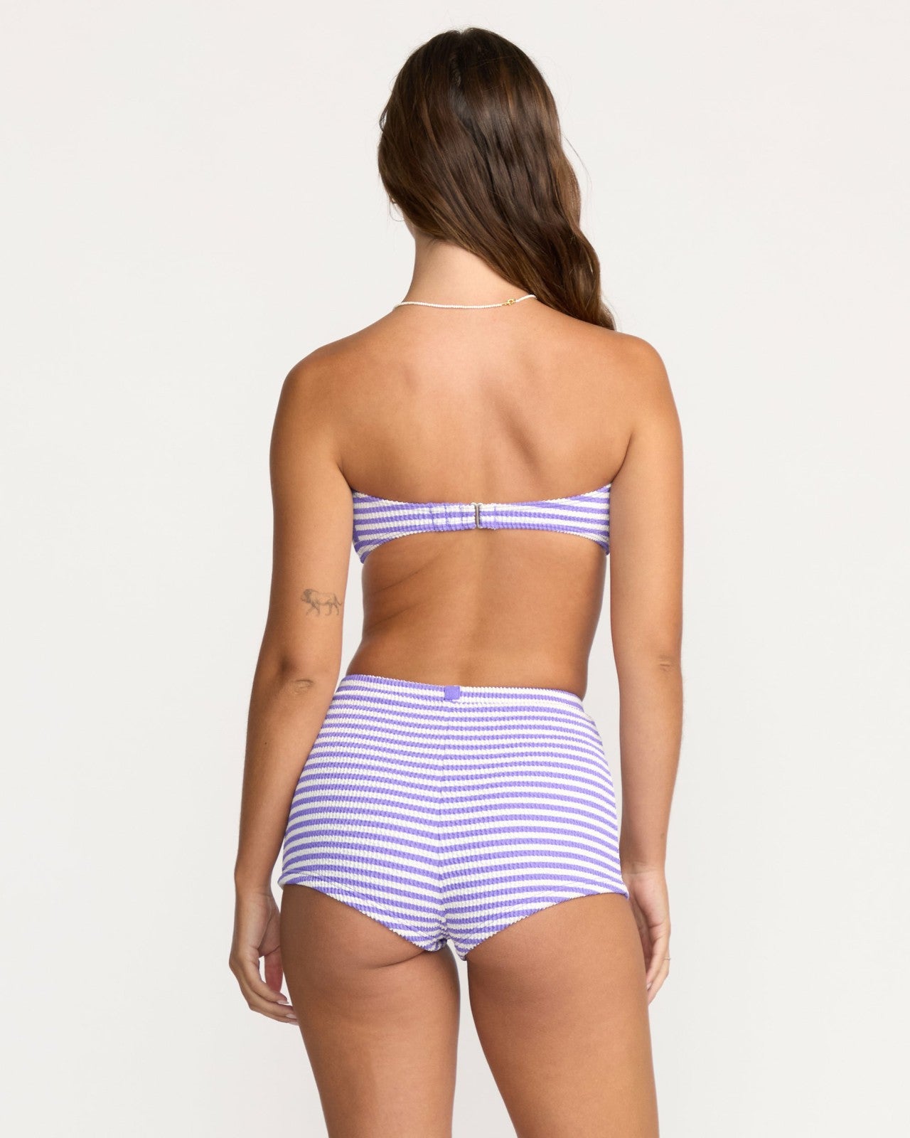 Josie Summer Hi Yarn Dyed Drew Bandeau Bikini Top | Purple Punch Billabong