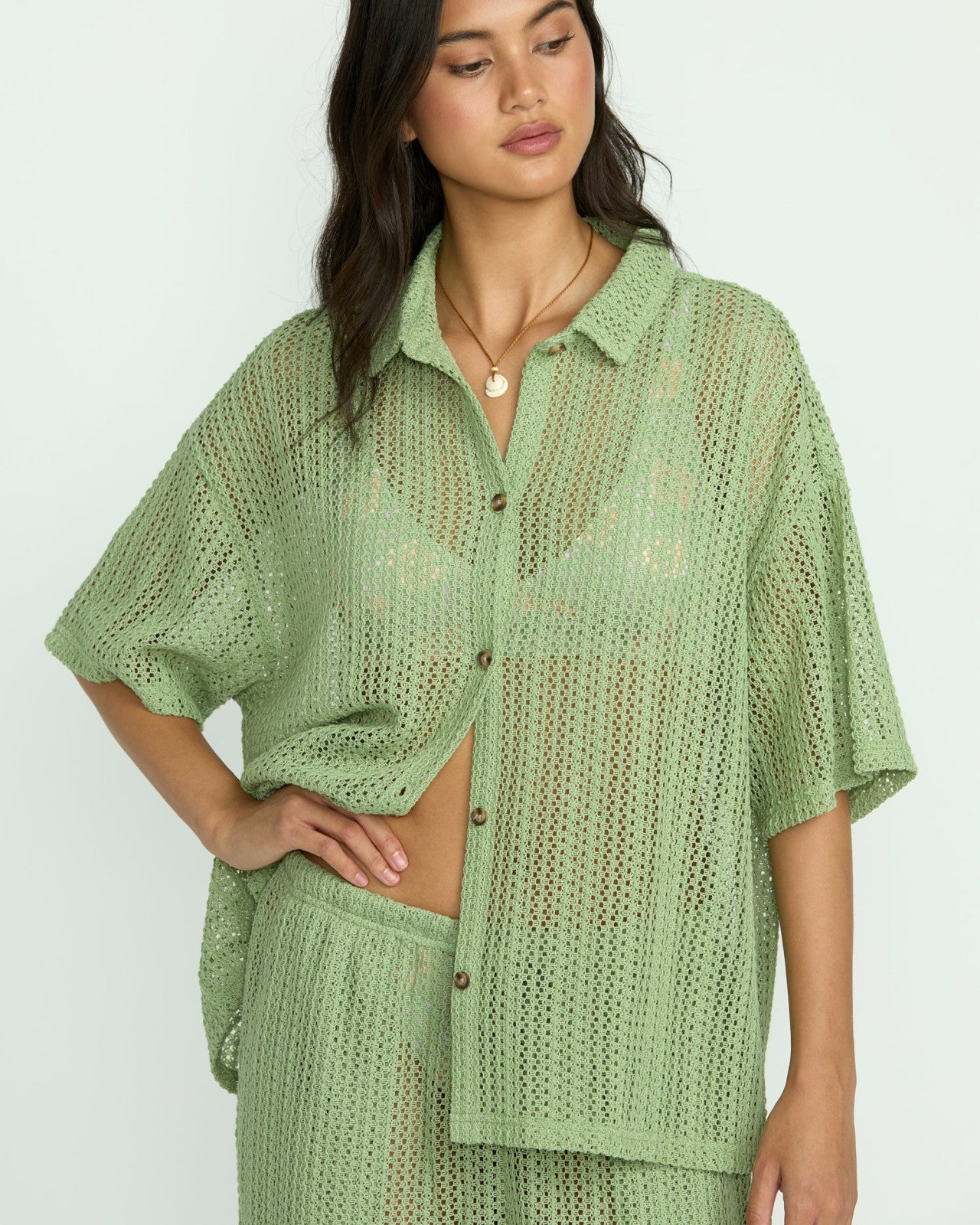 Largo Overshirt | Pistachio Billabong