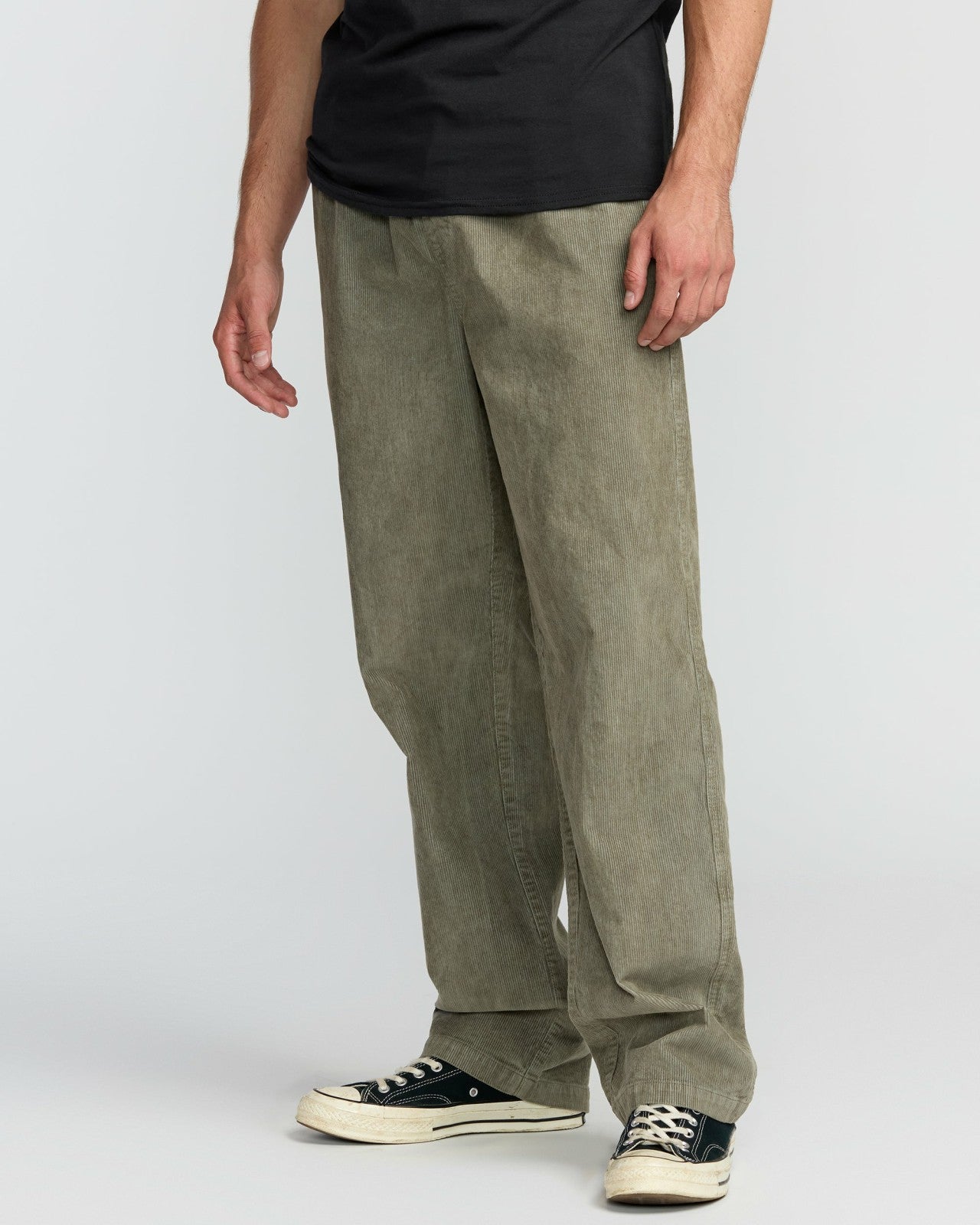 Larry Elastic Waist Corduroy Pants | Green Ash Billabong