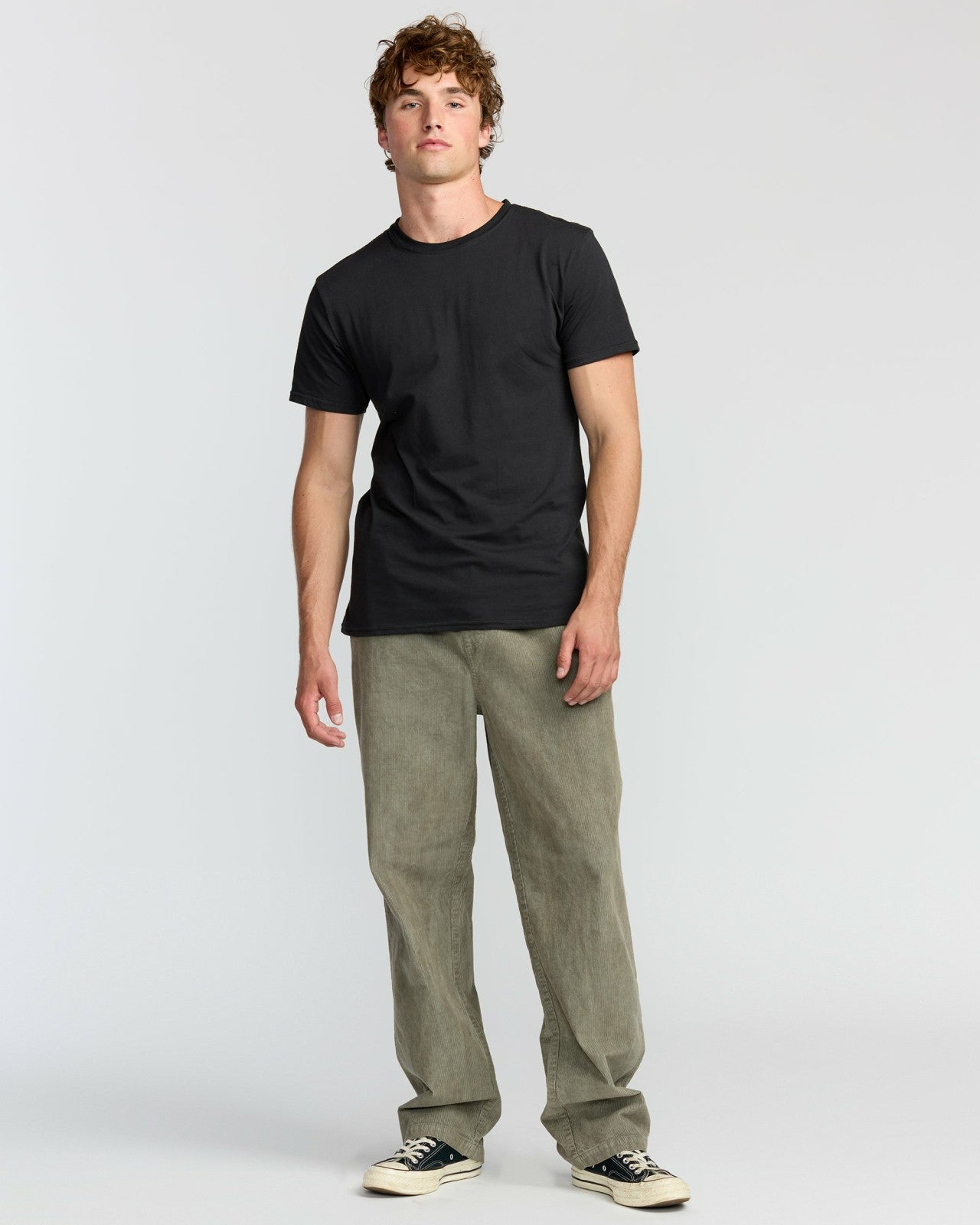 Larry Elastic Waist Corduroy Pants | Green Ash Billabong