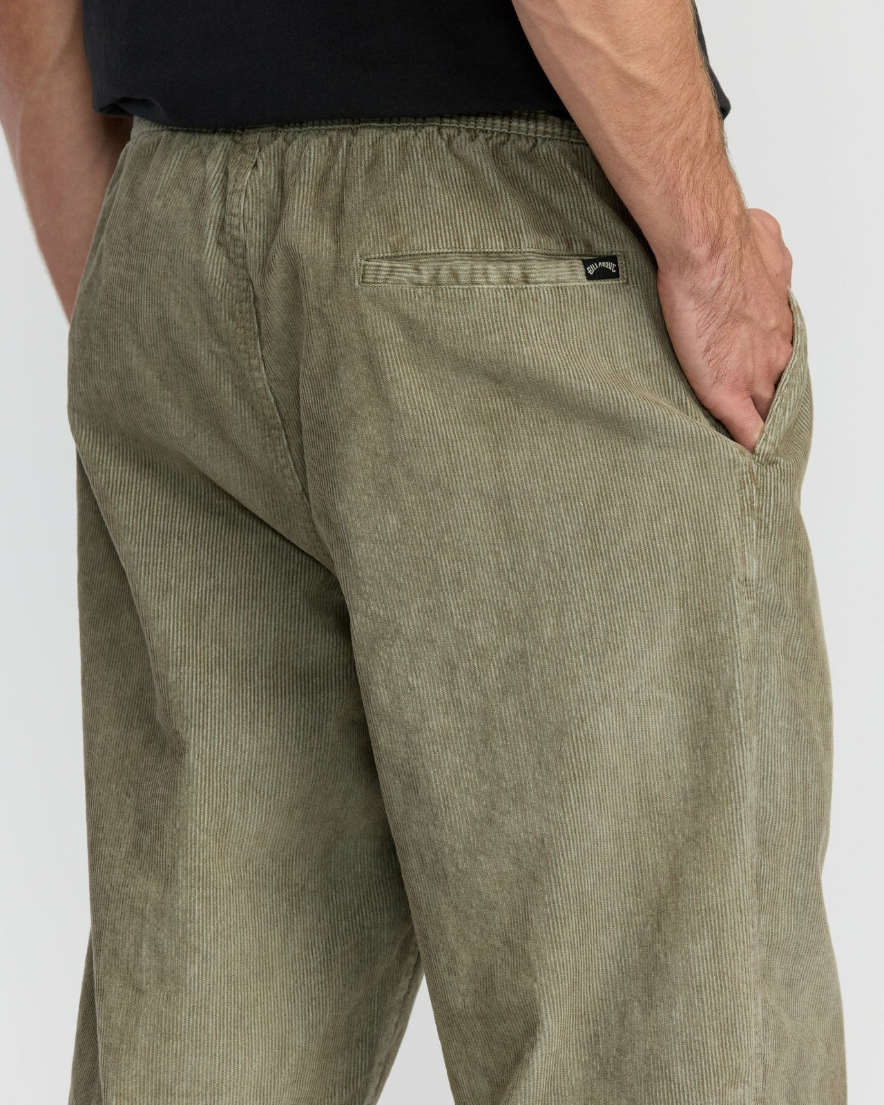 Larry Elastic Waist Corduroy Pants | Green Ash Billabong
