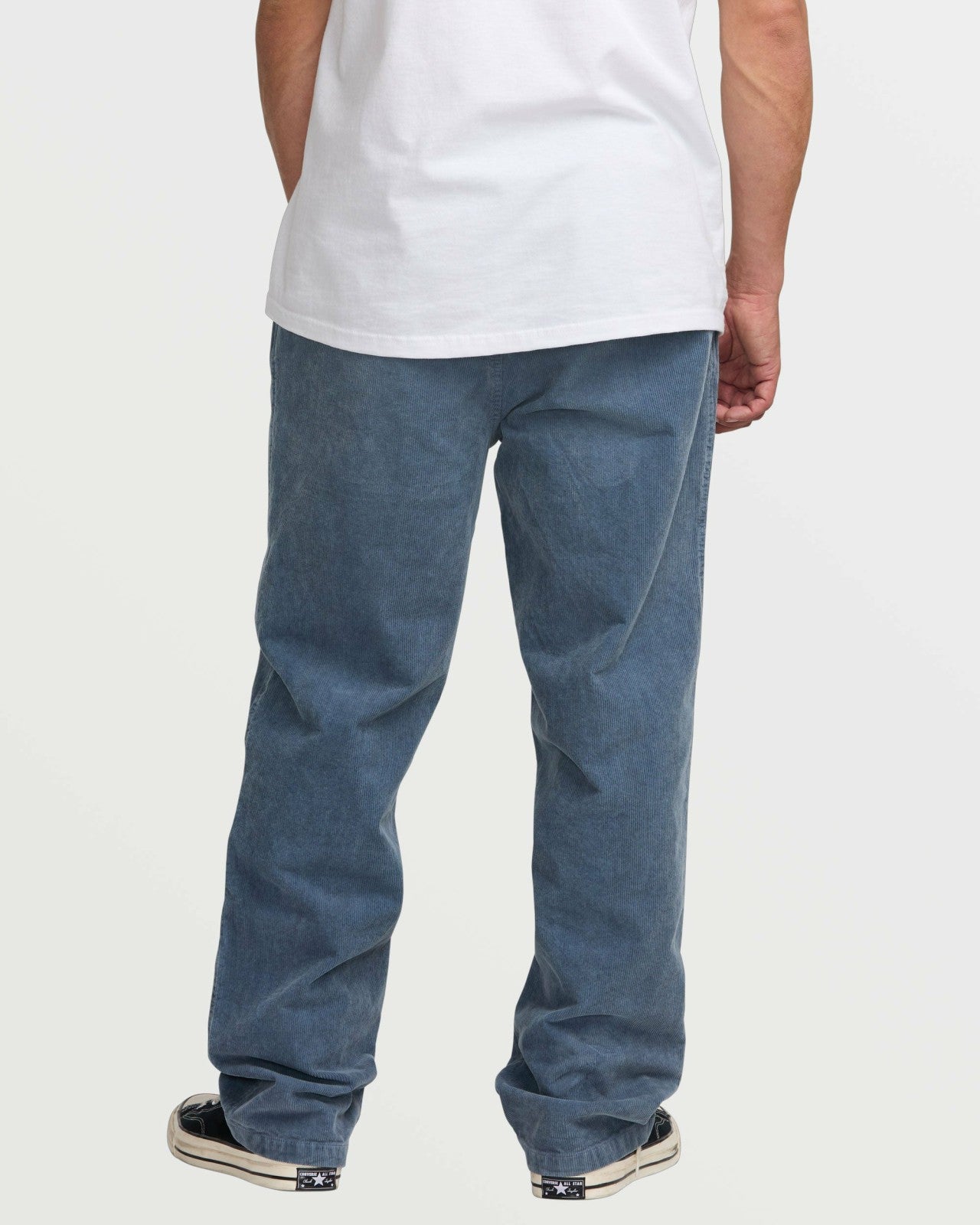 Larry Elastic Waist Corduroy Pants | Slate Blue Billabong