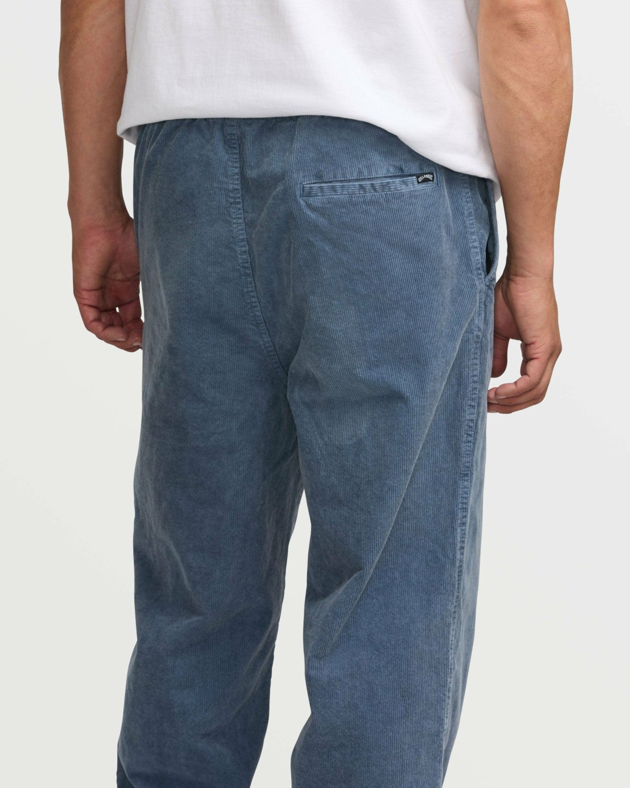 Larry Elastic Waist Corduroy Pants | Slate Blue Billabong