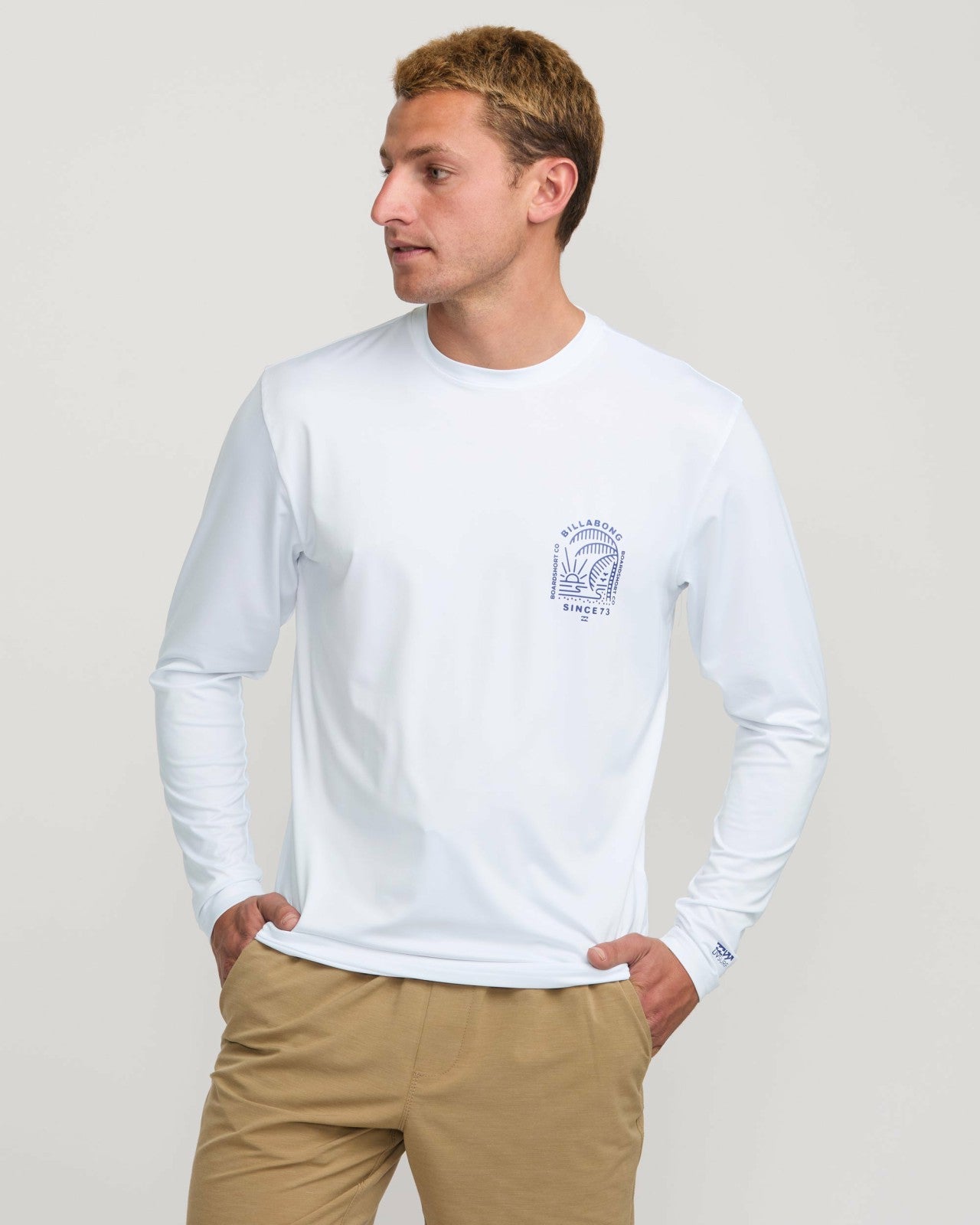 Last Night Loose Fit Long Sleeve Surf Tee | White Billabong