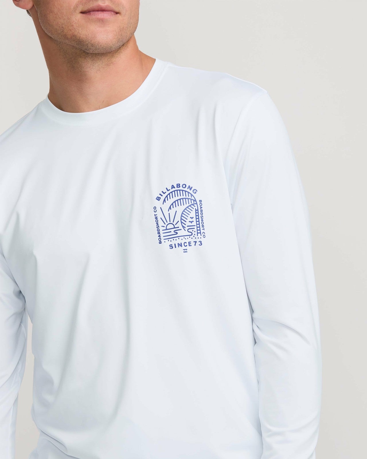 Last Night Loose Fit Long Sleeve Surf Tee | White Billabong