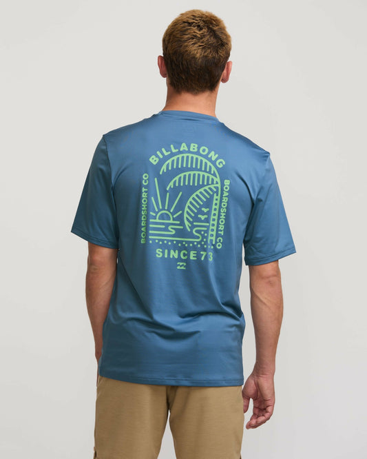 Last Night Loose Fit Short Sleeve Surf Tee | Bay Blue Billabong