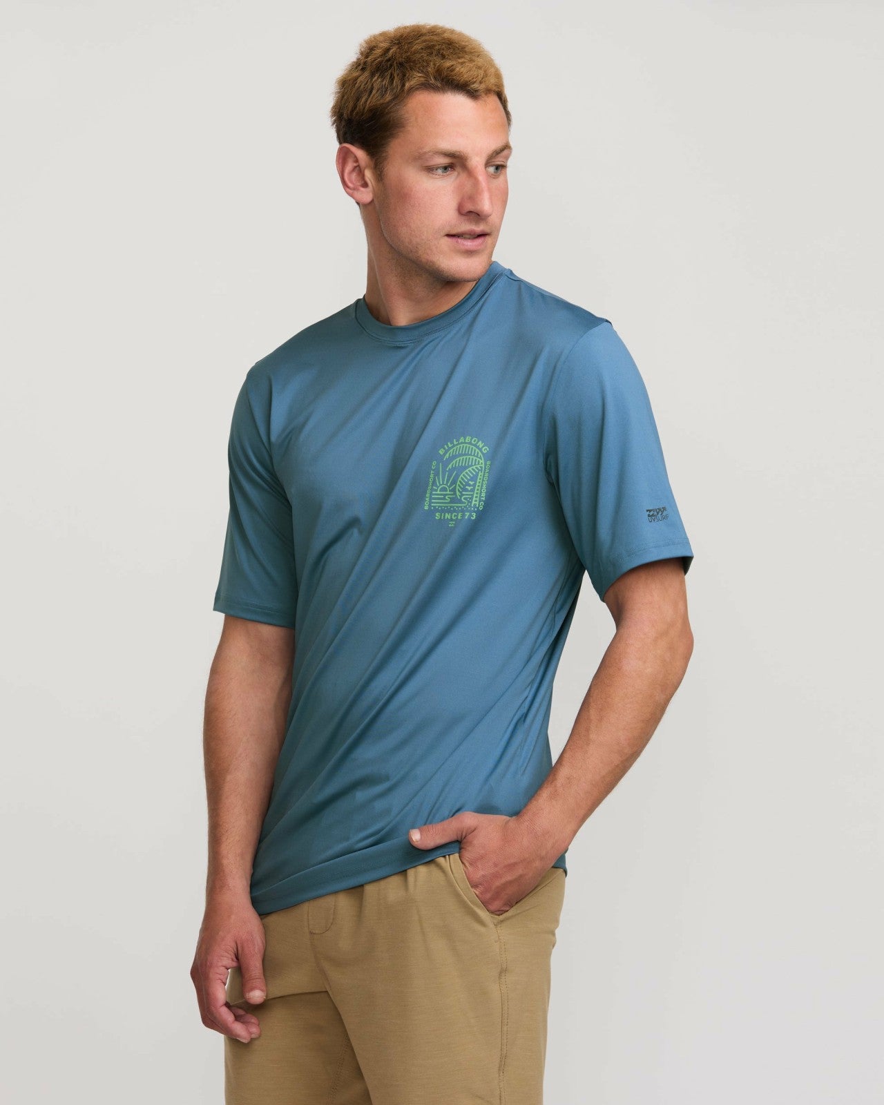 Last Night Loose Fit Short Sleeve Surf Tee | Bay Blue Billabong