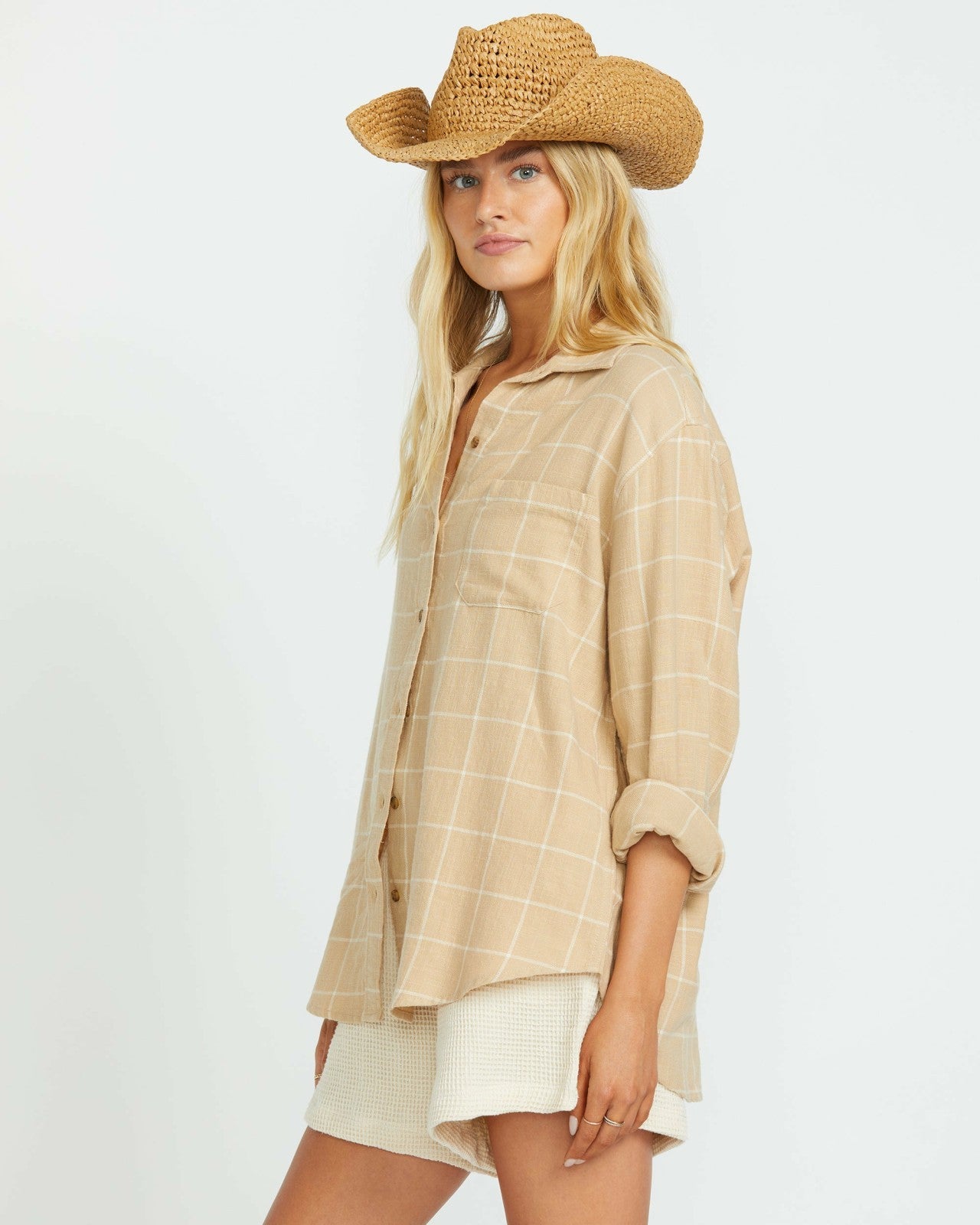 Layer Up Long Sleeve Shirt | Khaki Billabong