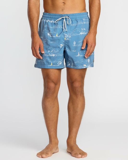 Lineup Laybacks 16" Trunks | Steel Blue Billabong