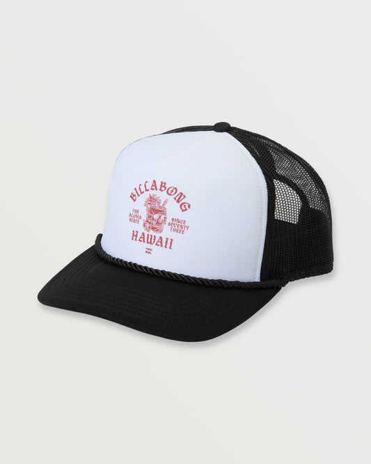 Mai Tai Hi Foam Trucker Hat | Black White Billabong