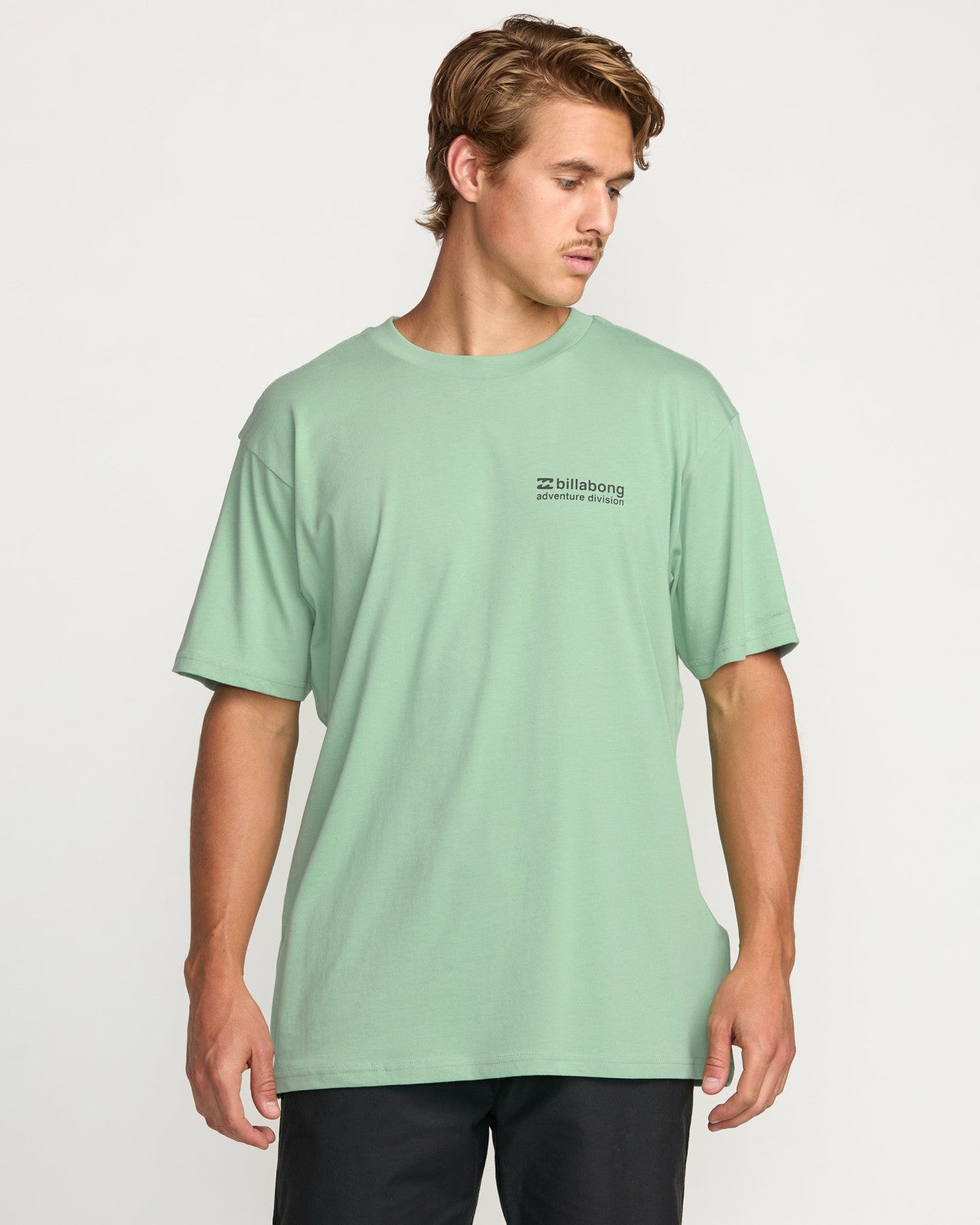 Making Tracks A/Div Tee | Mist Green Billabong