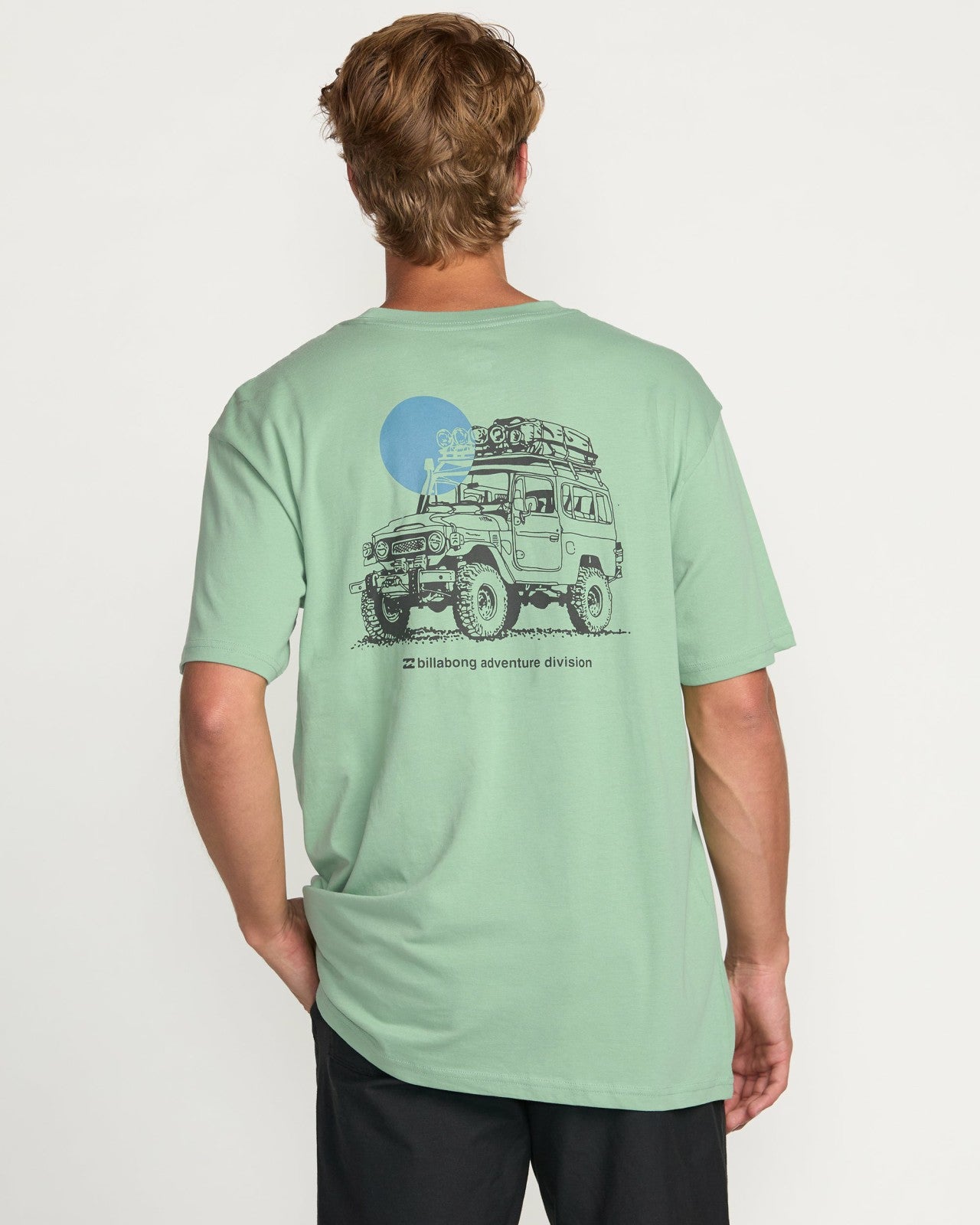 Making Tracks A/Div Tee | Mist Green Billabong