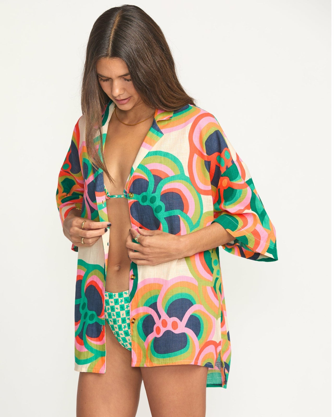 Billabong x Mami Wata Beach Side Short Sleeve Shirt | Multi Billabong