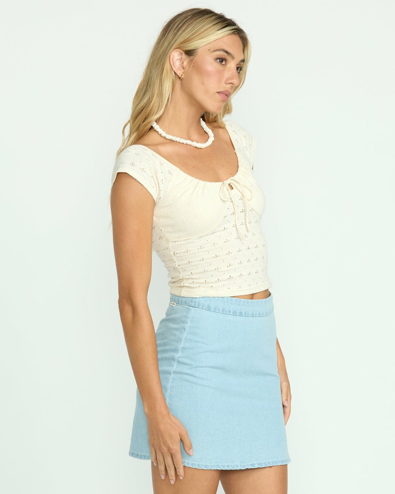 Mia Tie-Front Top | Whitecap Billabong
