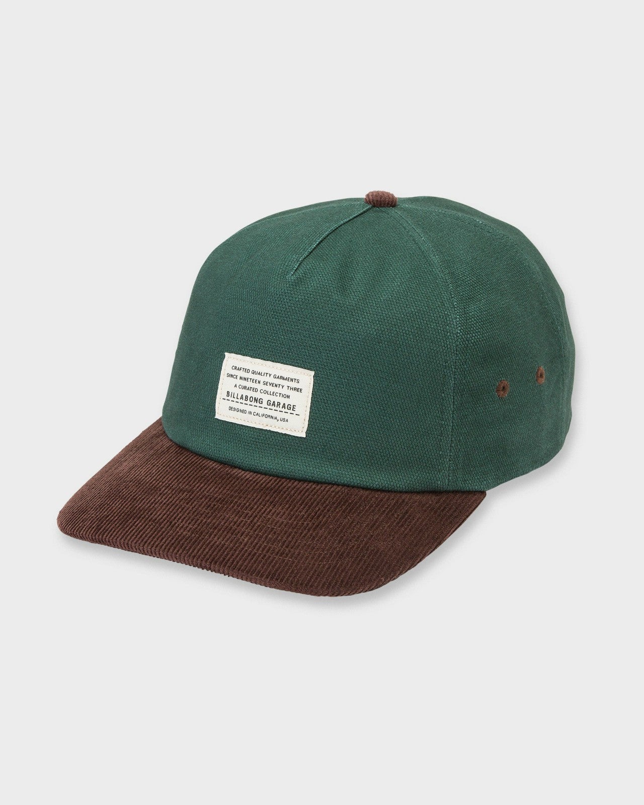 Mill Spec Garage Strapback Hat | Teal Billabong