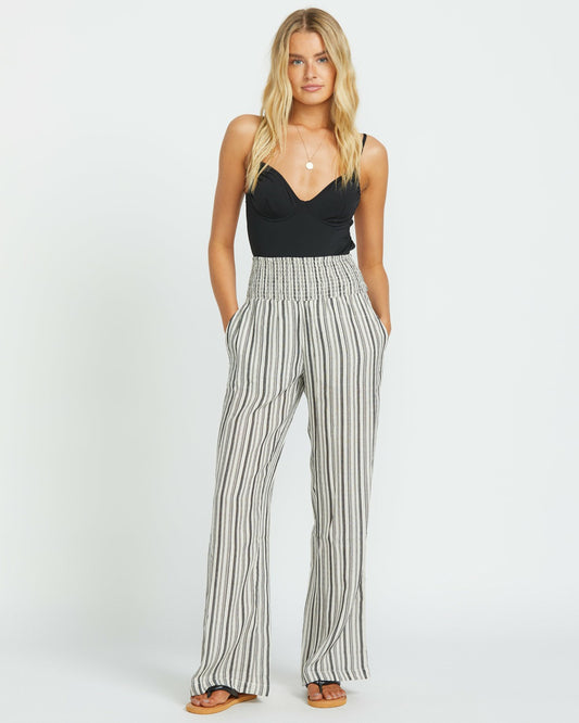 New Waves 2 Elastic Waist Pants | Black Pebble Billabong