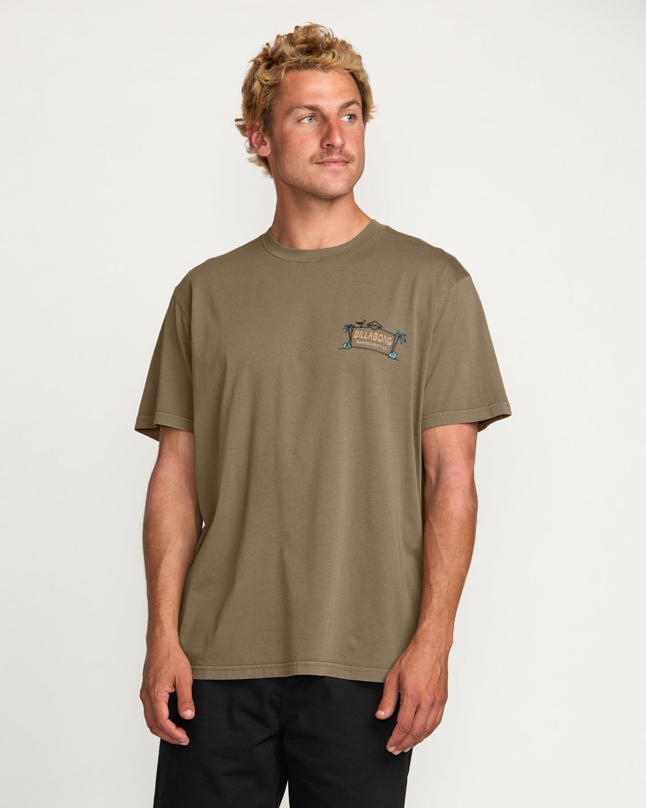 No Vacancy Premium Wave Wash Tee | Brown Billabong