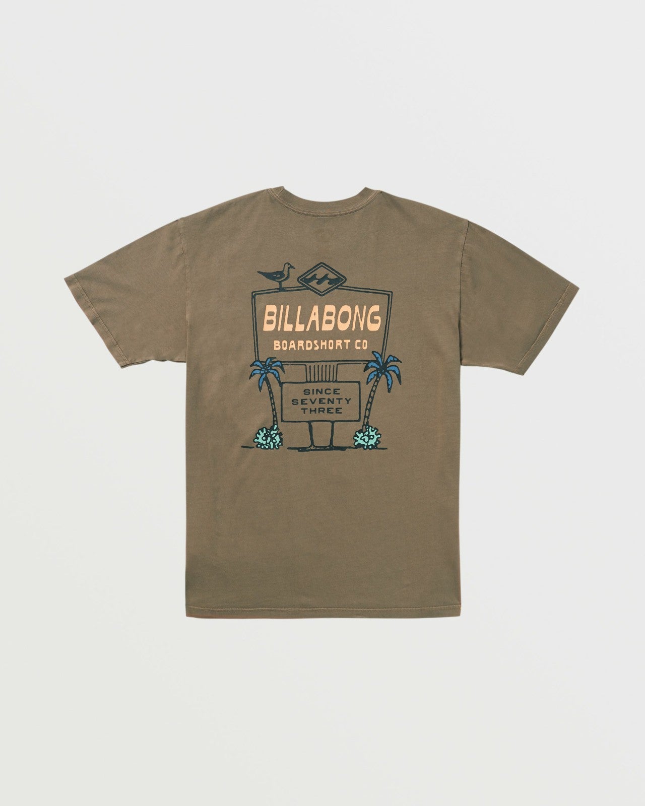 No Vacancy Premium Wave Wash Tee | Brown Billabong