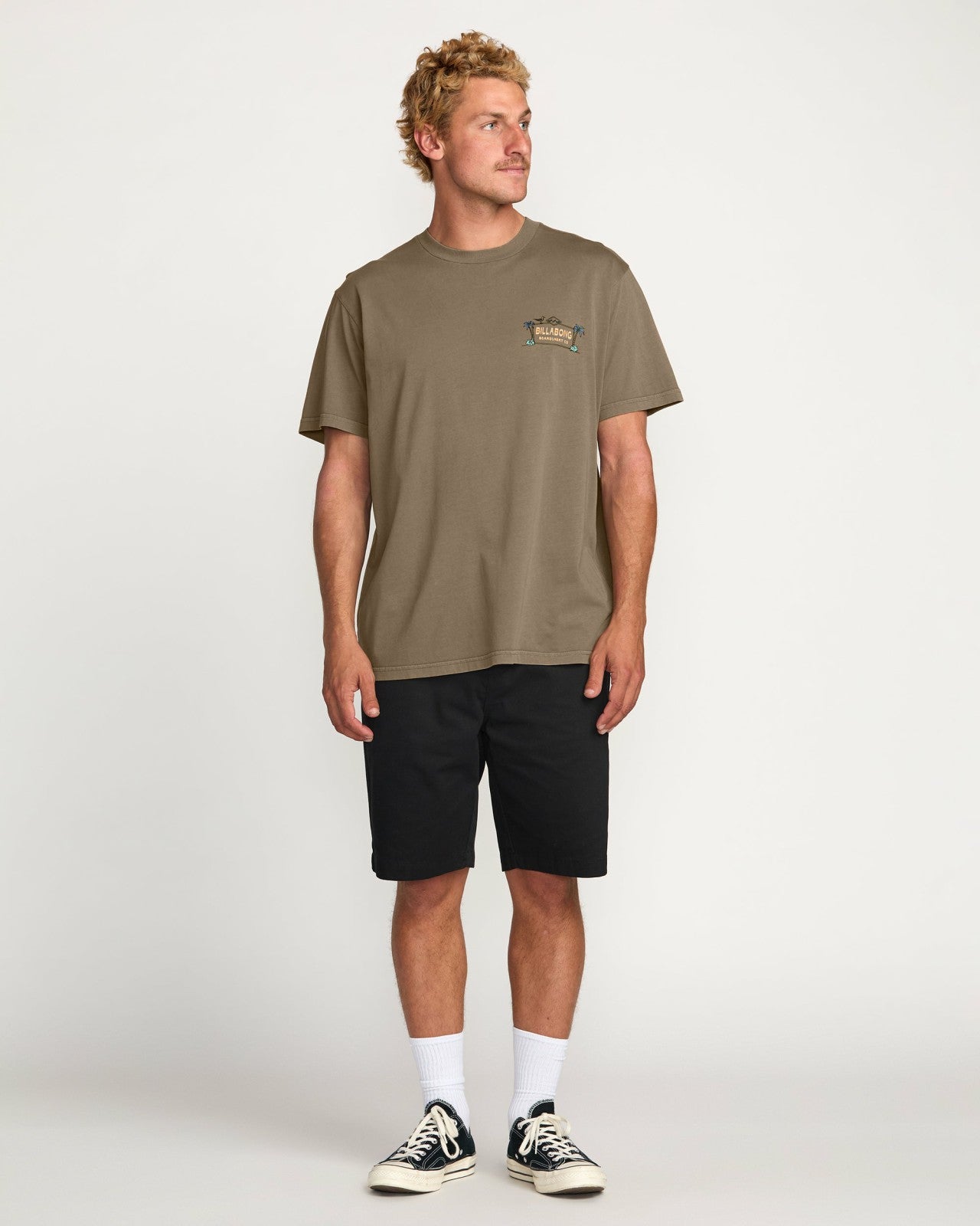 No Vacancy Premium Wave Wash Tee | Brown Billabong