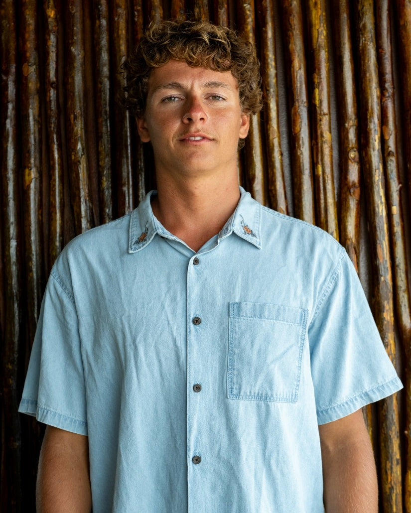 Occy Short Sleeve Shirt | Cloud Blue Billabong