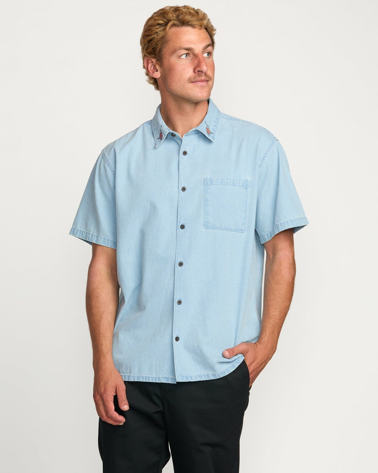 Occy Short Sleeve Shirt | Cloud Blue Billabong