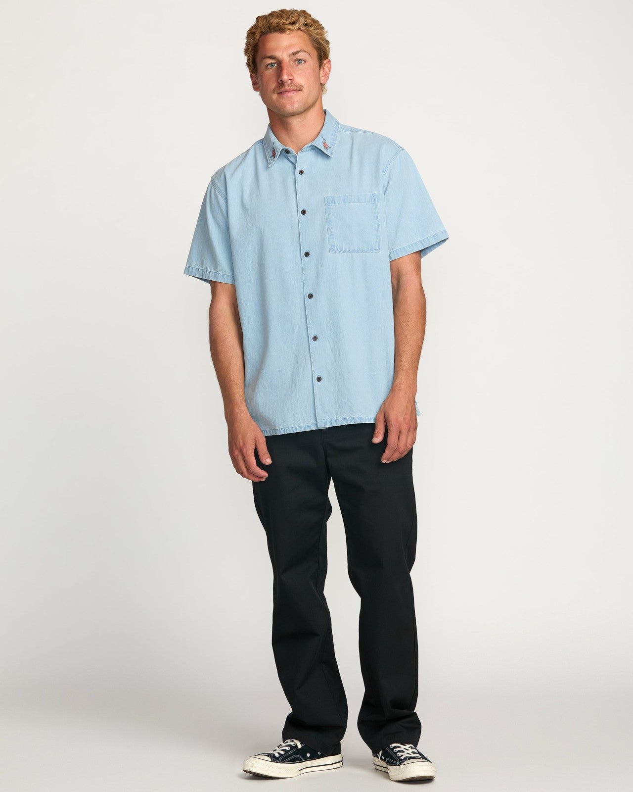 Occy Short Sleeve Shirt | Cloud Blue Billabong