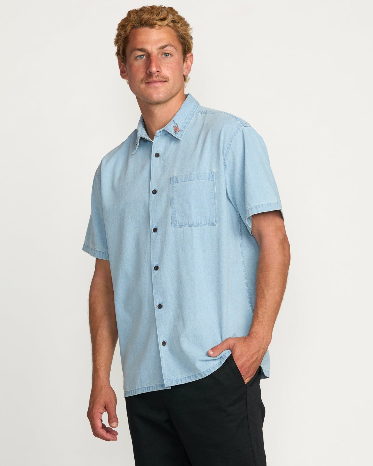 Occy Short Sleeve Shirt | Cloud Blue Billabong