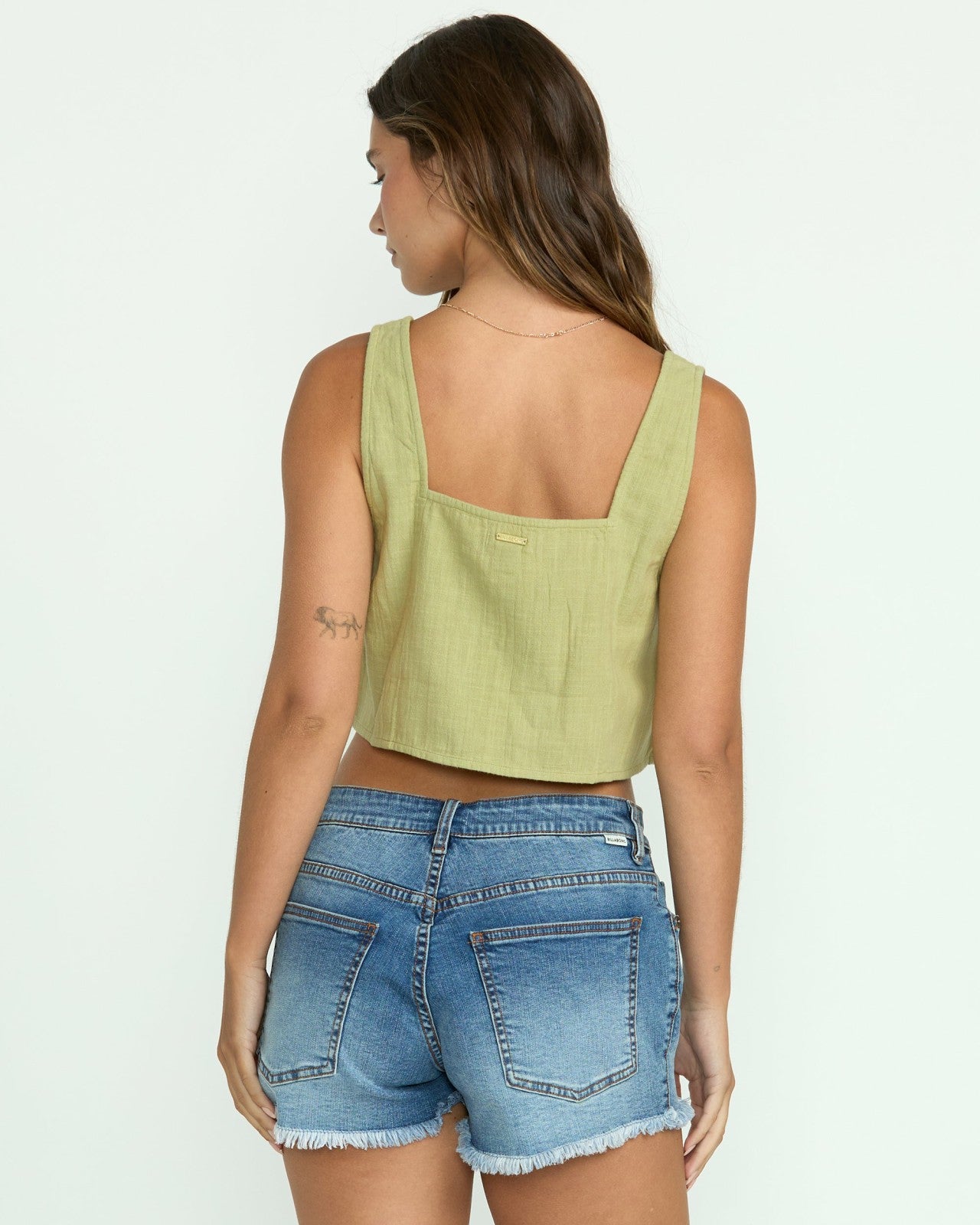 Open Skies Woven Tank | Avocado Billabong