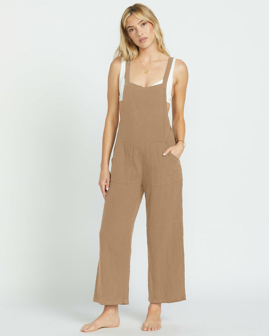 Pacific Time Jumpsuit | Khaki Billabong