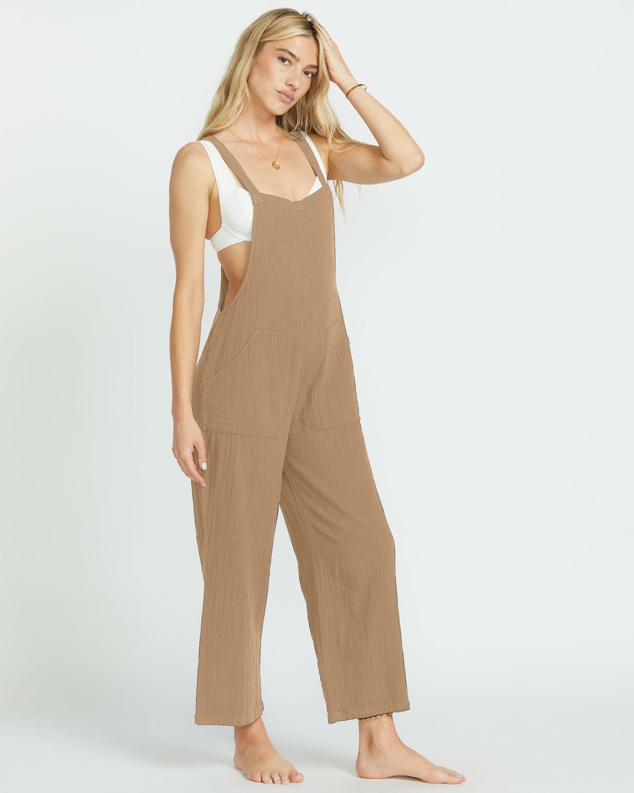 Pacific Time Jumpsuit | Khaki Billabong
