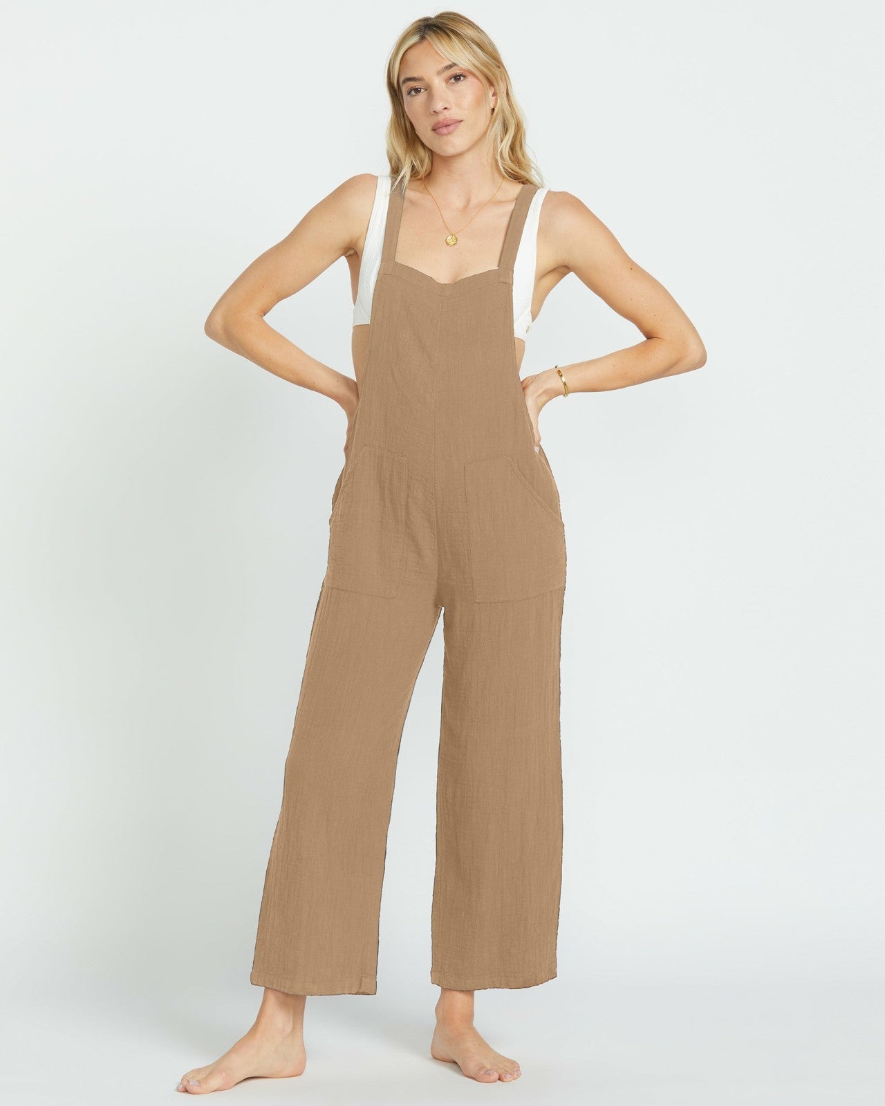 Pacific Time Jumpsuit | Khaki Billabong