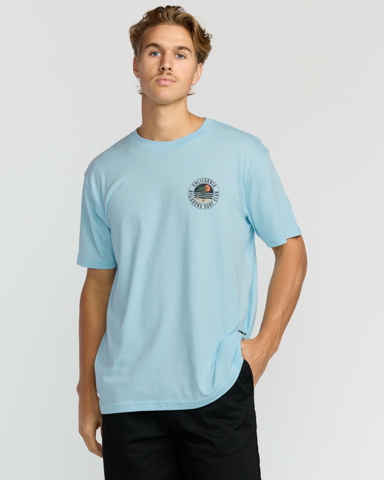 Palm Beach Ca Premium Short Sleeve T-Shirt | Coastal Blue Billabong