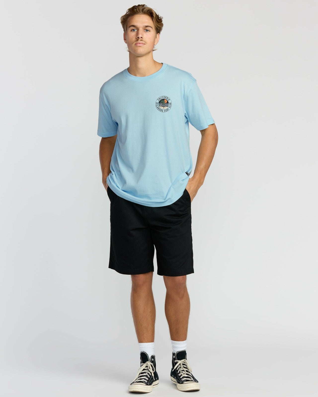 Palm Beach Ca Premium Short Sleeve T-Shirt | Coastal Blue Billabong