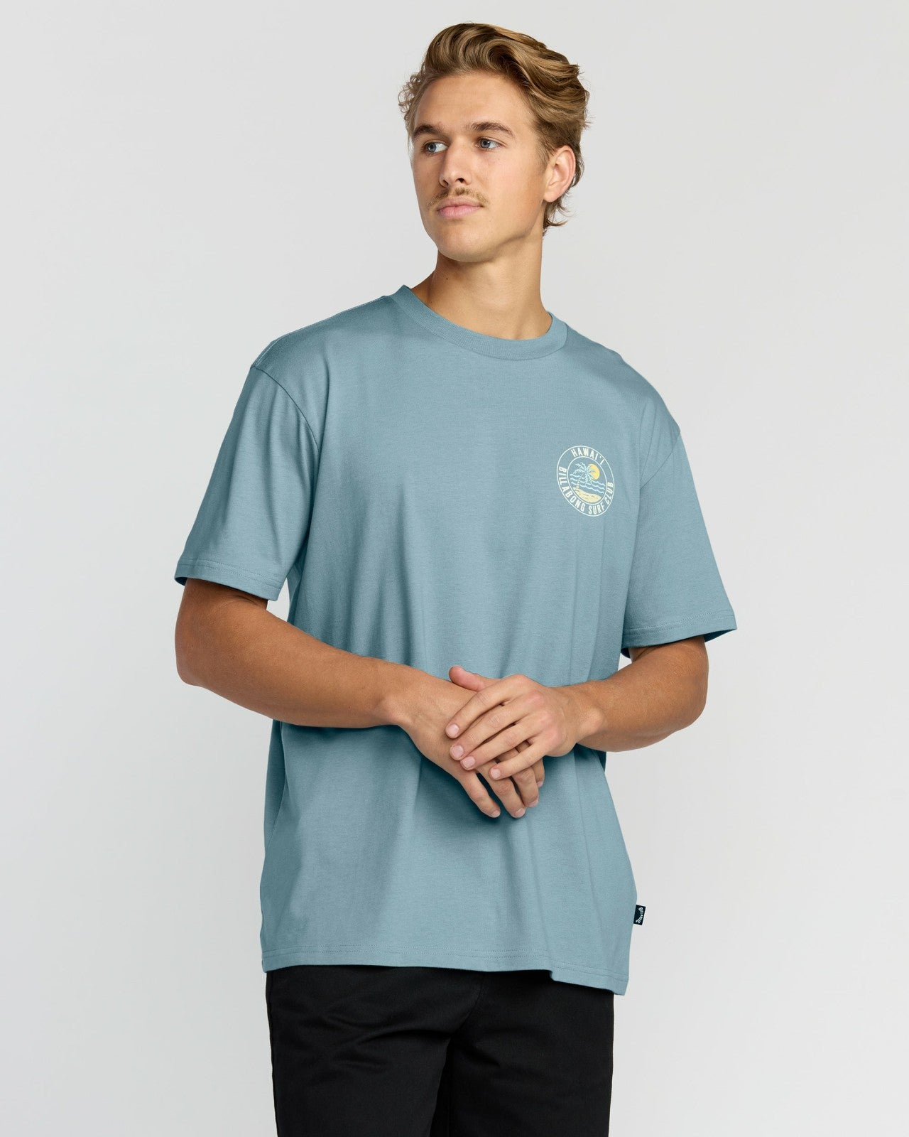 Palm Beach Hi Premium Short Sleeve T-Shirt | Washed Blue Billabong