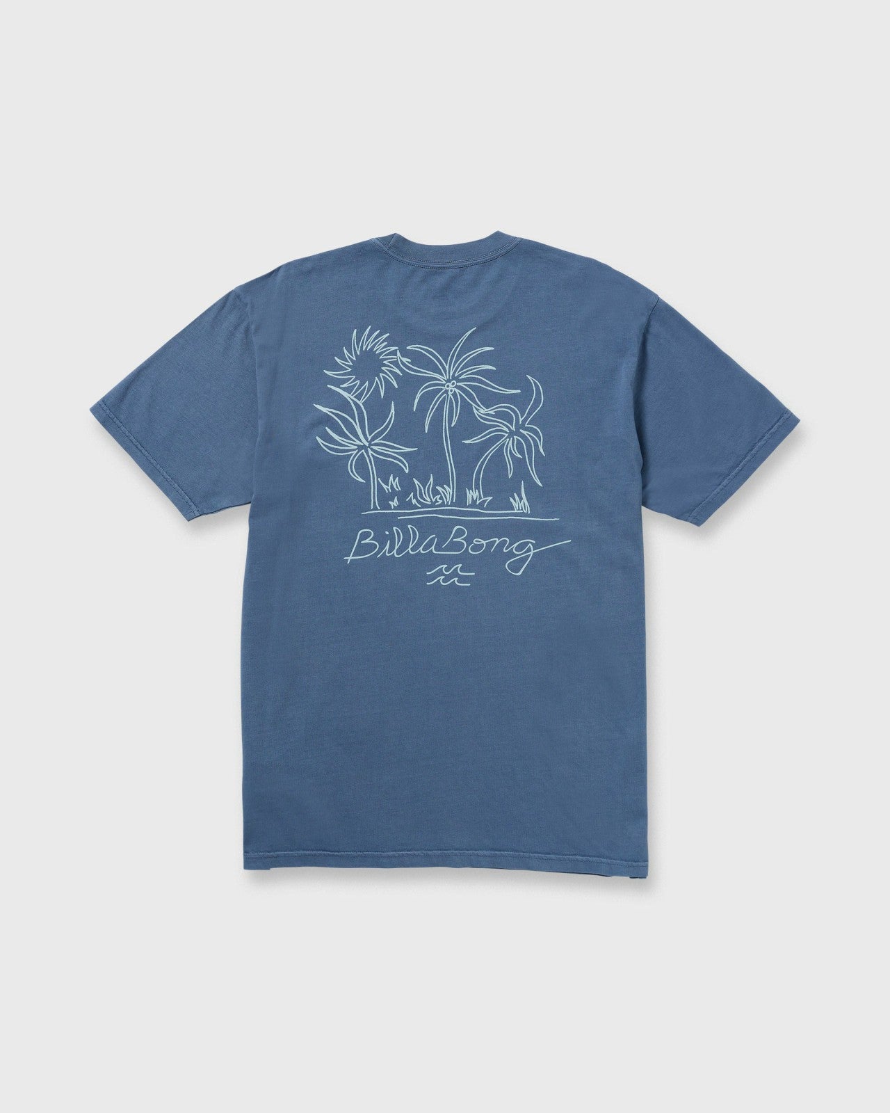 Palms In The Sun Premium Wave Wash Tee | Slate Blue Billabong