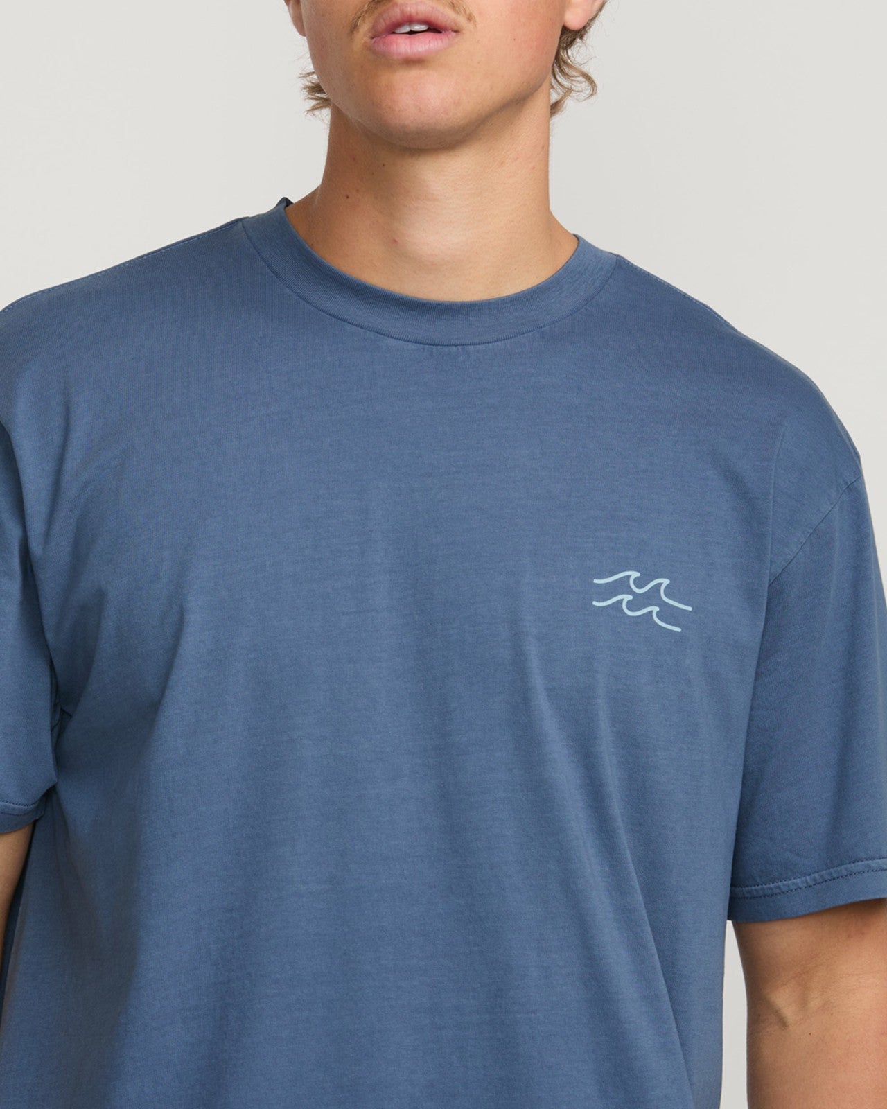 Palms In The Sun Premium Wave Wash Tee | Slate Blue Billabong