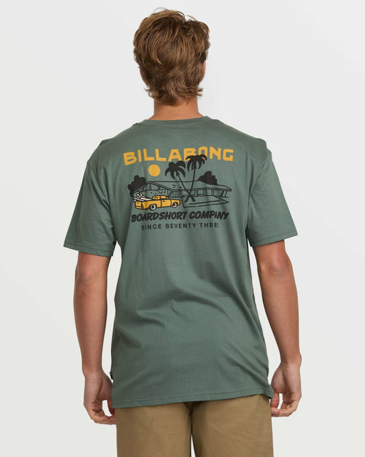 Palm Springs Premium Tee | Dark Slate Billabong