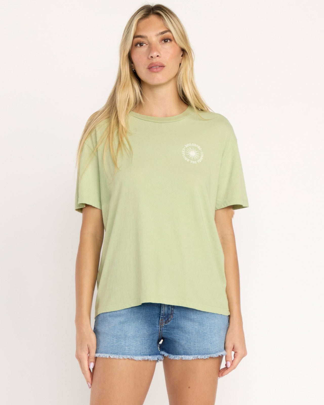 Paradise Calling Tee | Pistachio Billabong