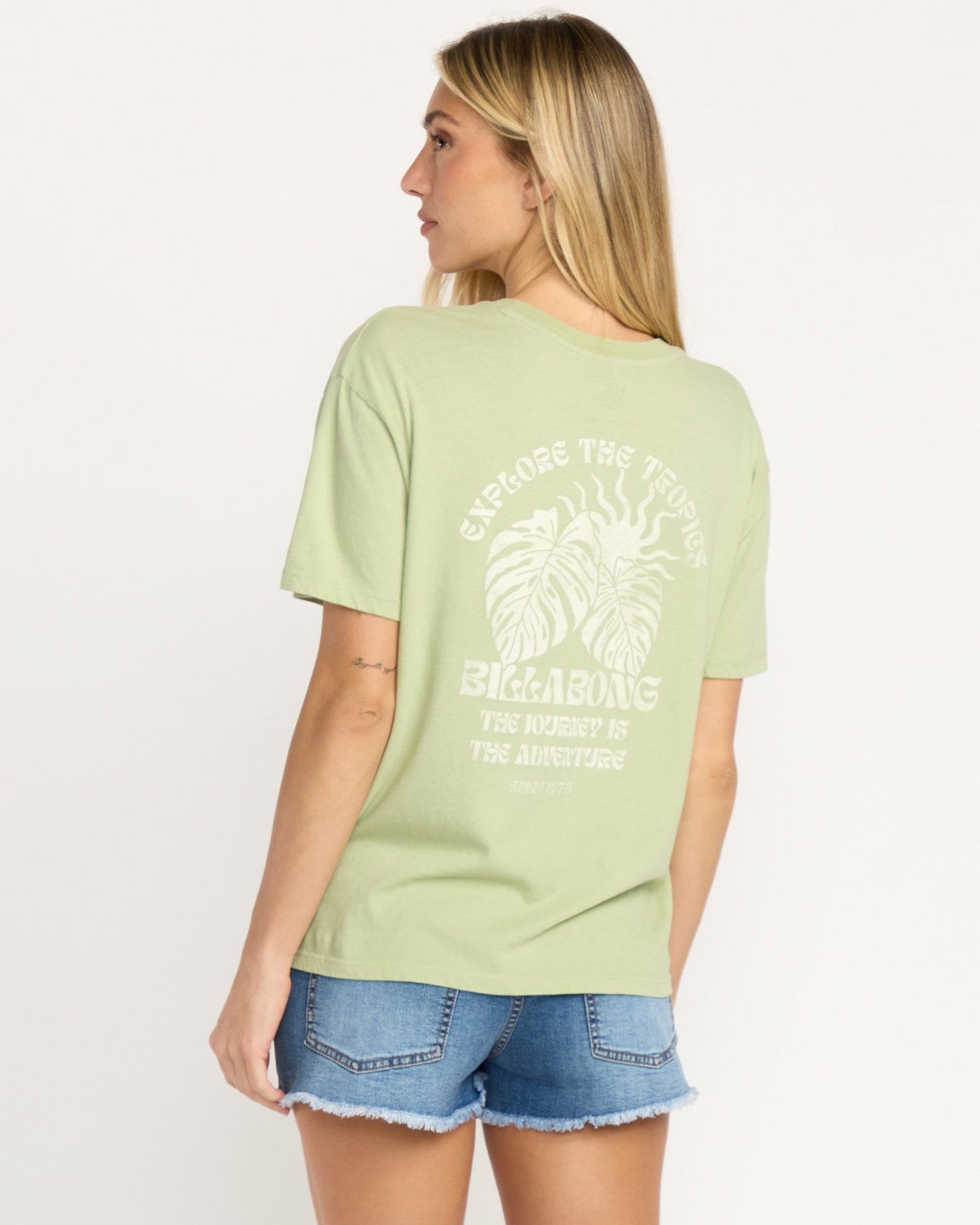 Paradise Calling Tee | Pistachio Billabong