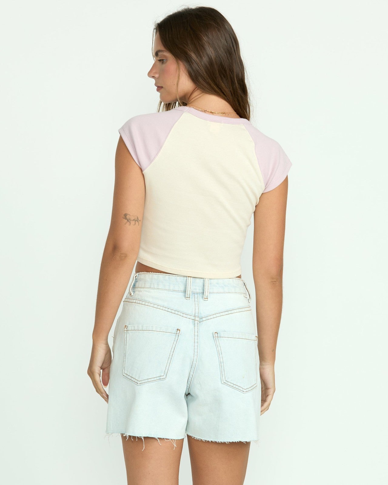Paradise Short Sleeve Raglan Tee | Haze Billabong