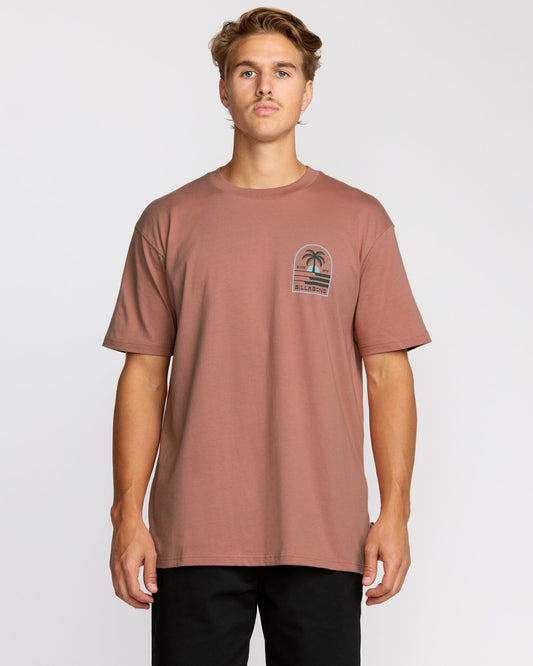 Portal Premium Short Sleeve T-Shirt | Dusty Rose Billabong