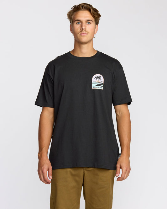 Portal Premium Short Sleeve T-Shirt | Washed Black Billabong