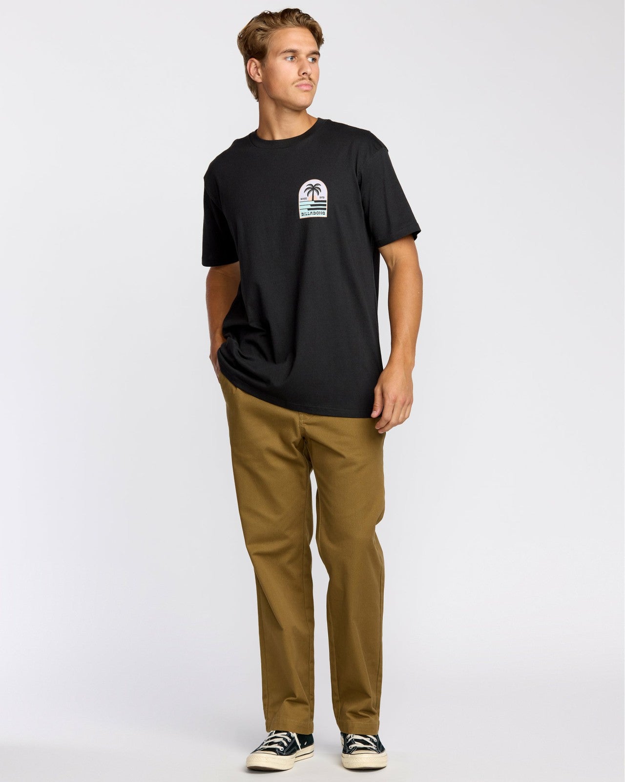 Portal Premium Short Sleeve T-Shirt | Washed Black Billabong