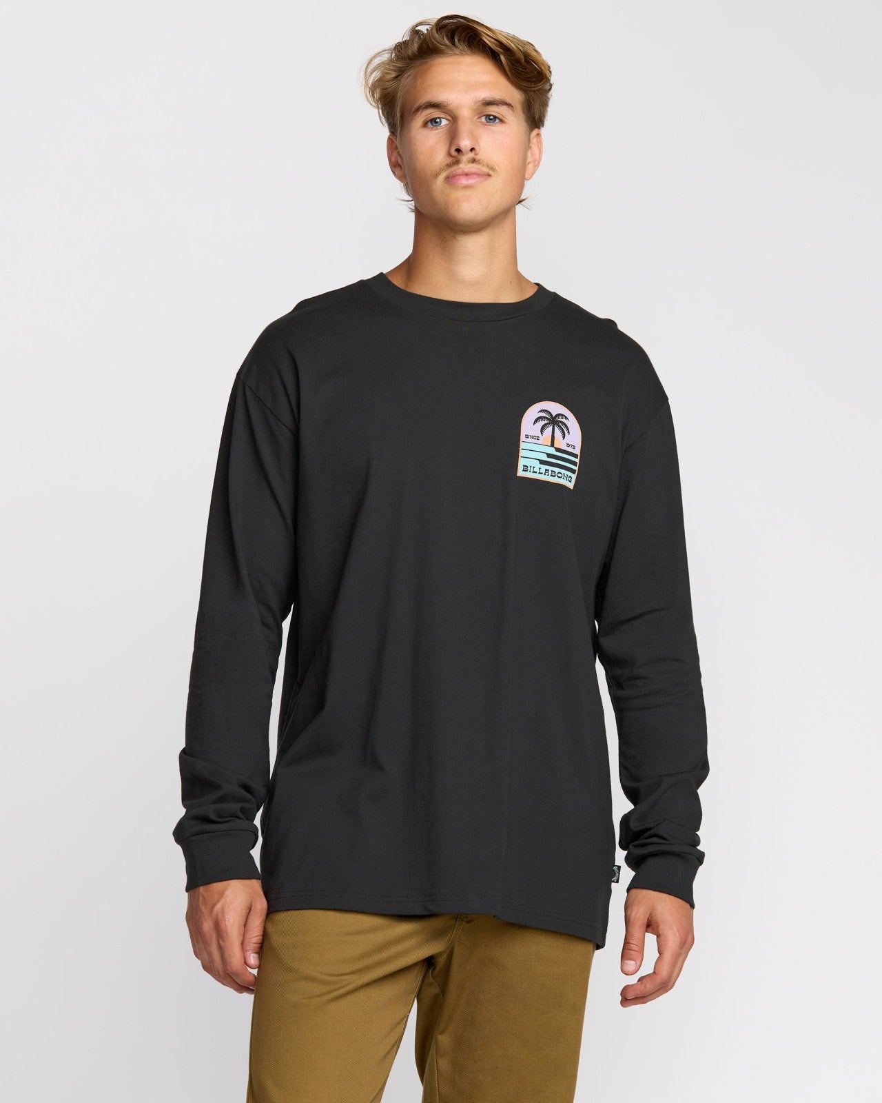Portal Regular Long Sleeve T-Shirt | Washed Black Billabong