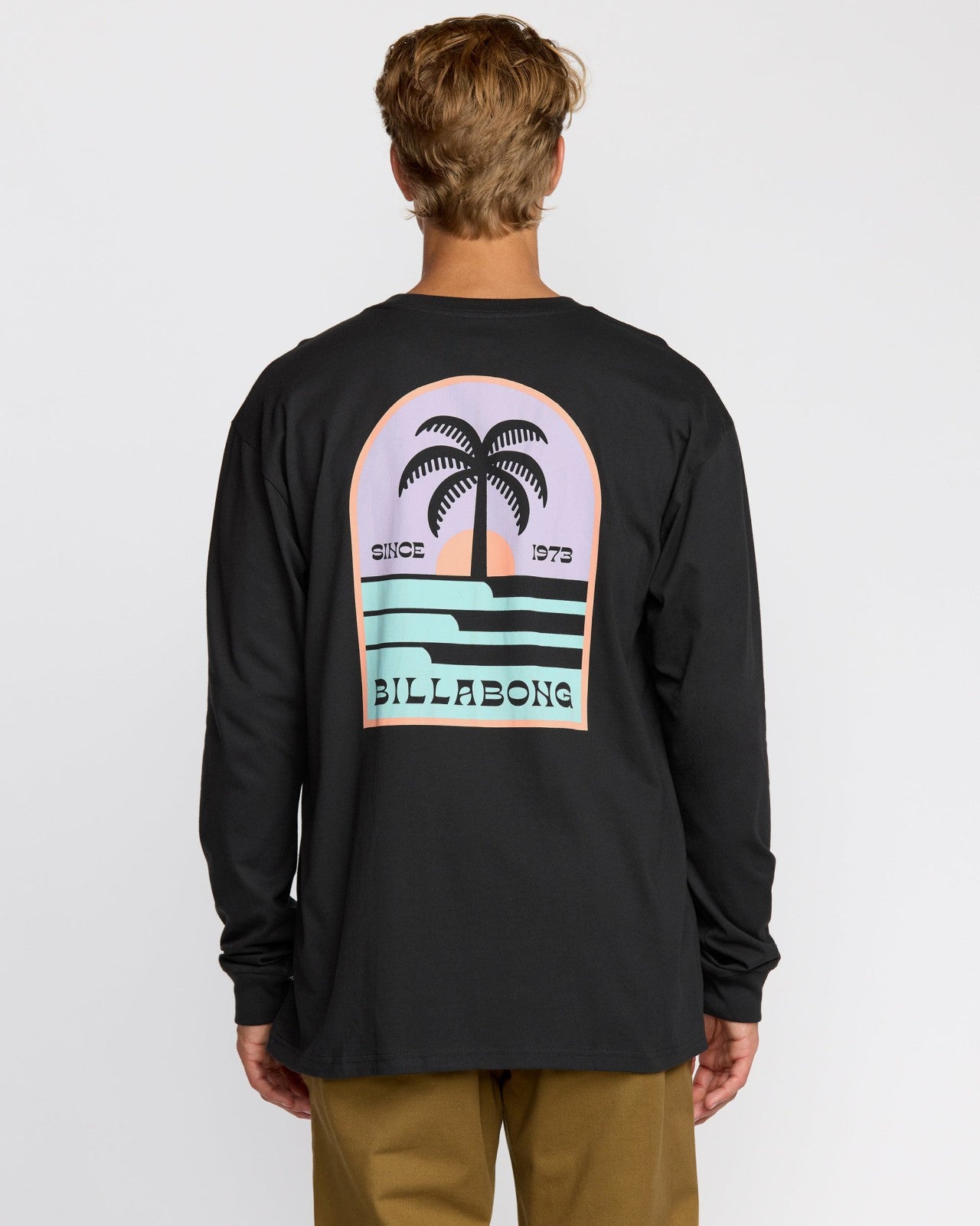 Portal Regular Long Sleeve T-Shirt | Washed Black Billabong