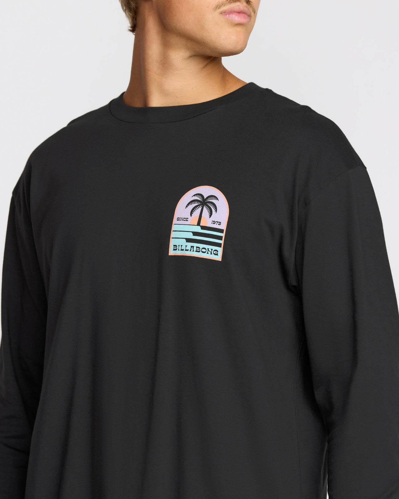 Portal Regular Long Sleeve T-Shirt | Washed Black Billabong