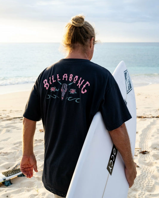 Raging Bull Regular Tee | Washed Black Billabong