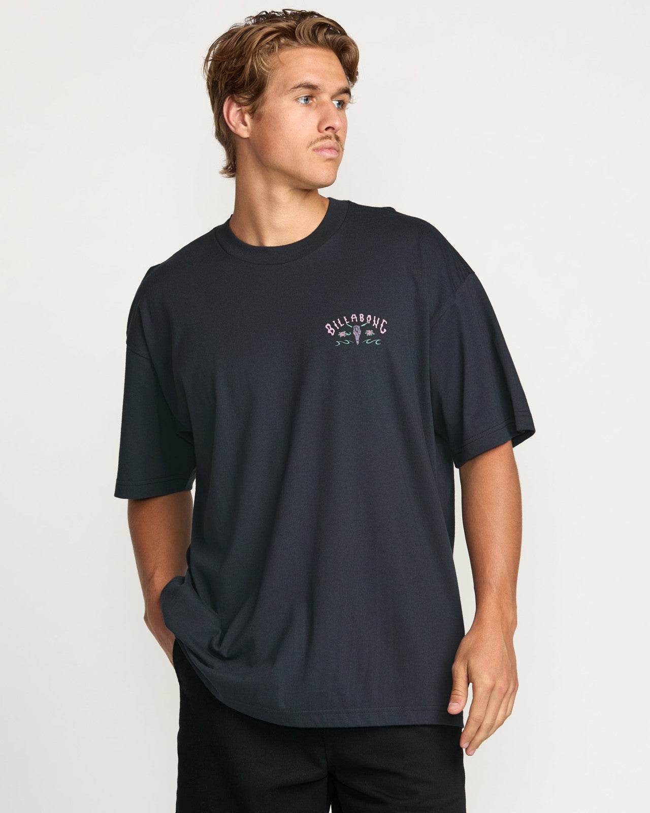 Raging Bull Regular Tee | Washed Black Billabong