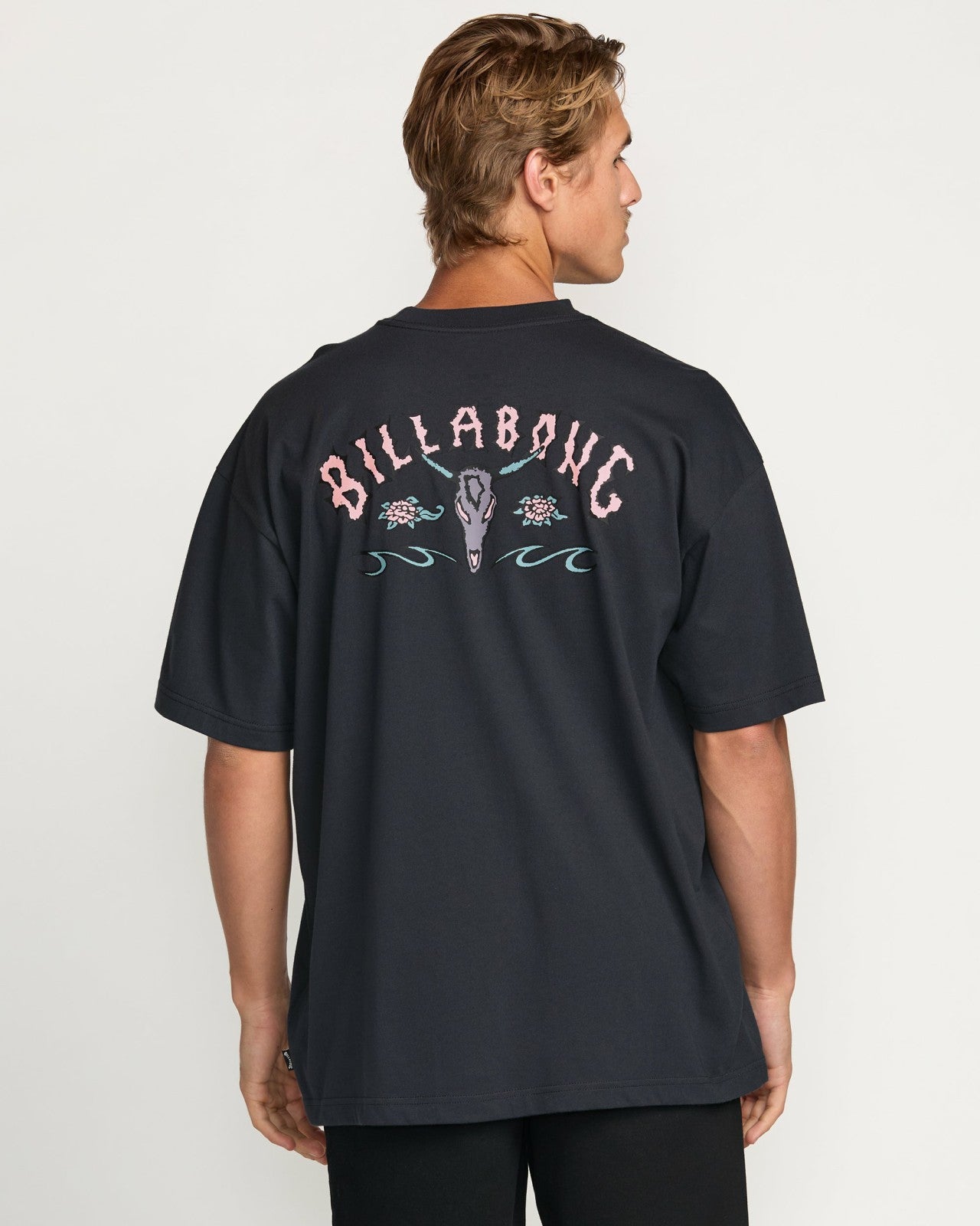 Raging Bull Regular Tee | Washed Black Billabong